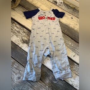 Carters | “Little Brother” Short Sleeve Snap Onsie